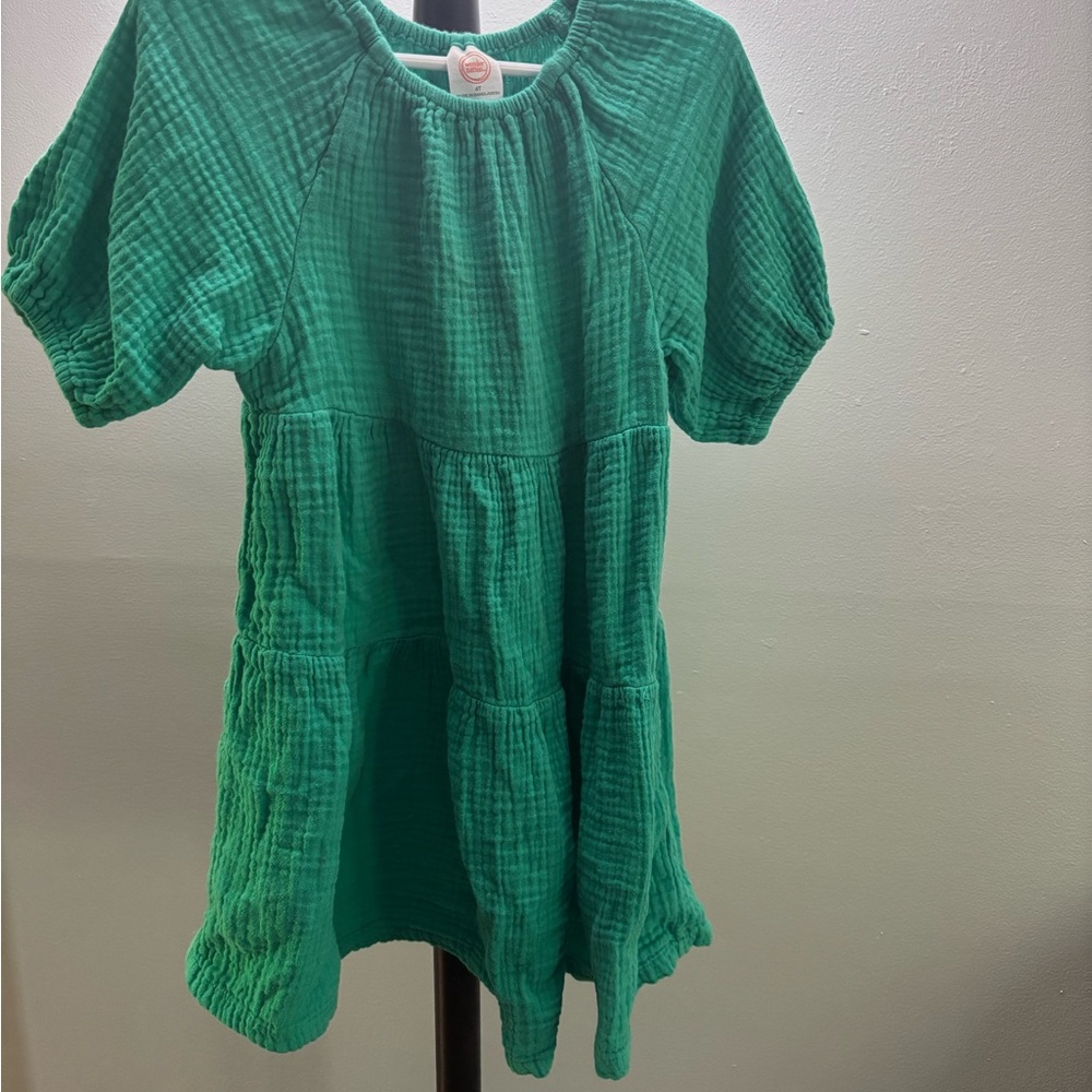Wonder Nation Teal Textured Dress